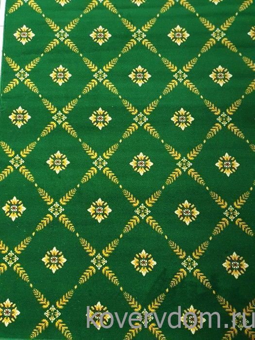 Полушерстяной ковер Edelweiss зеленый