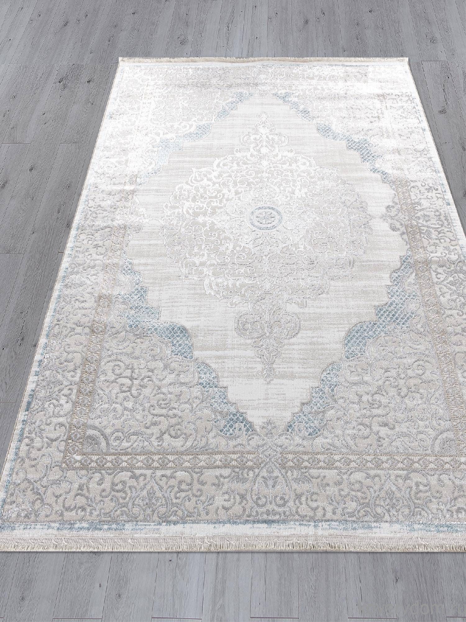 Ковер EFSAN L279A CREAM SHRINK / BLUE FDY Ковер EFSAN L279A CREAM SHRINK / BLUE FDY