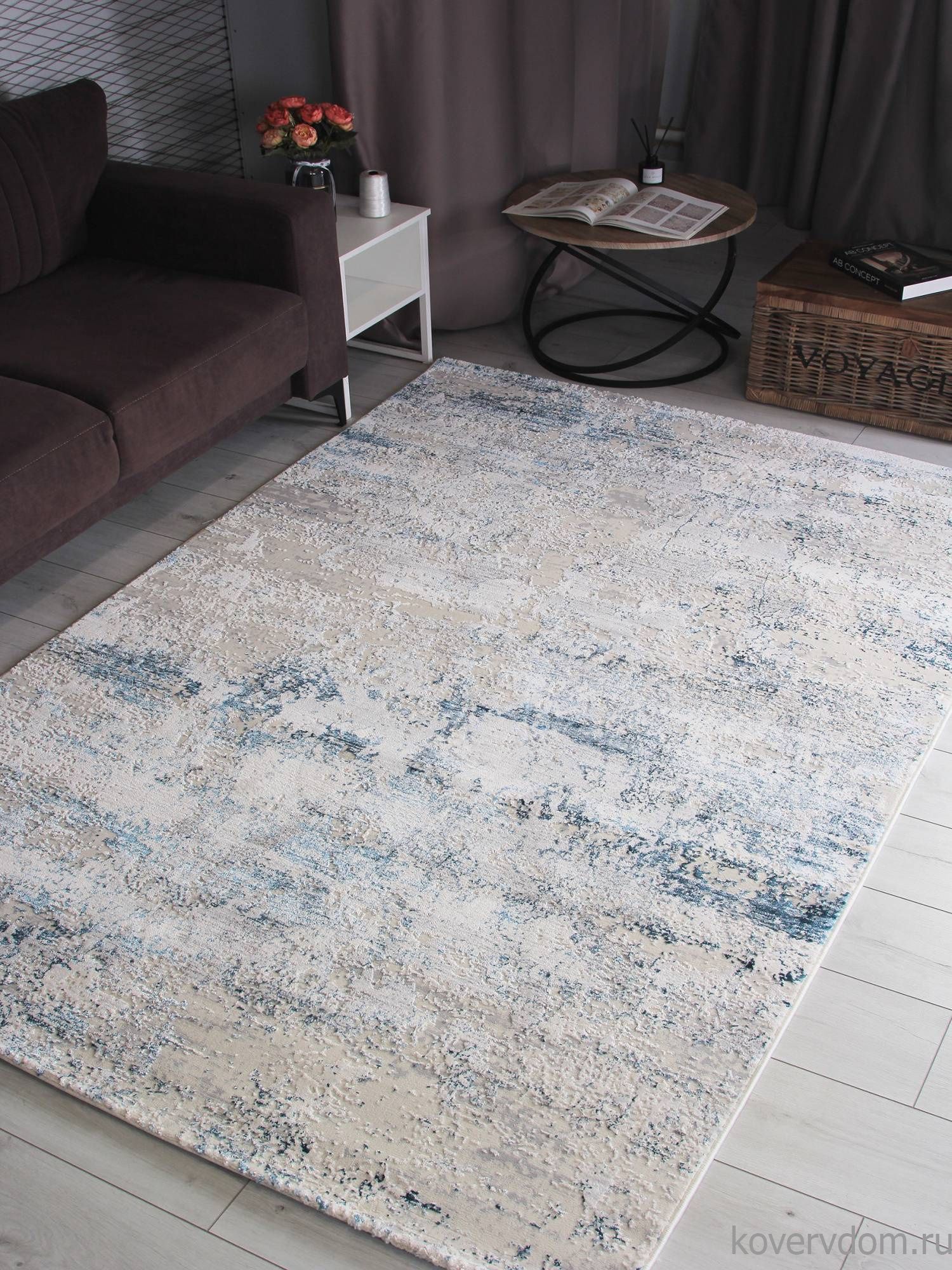 Ковер AMELI 5072A CREAM / P.D.BLUE