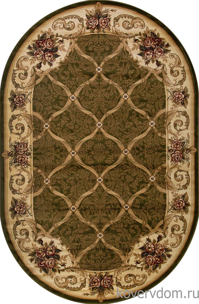 Ковер OLYMPOS D468 GREEN Овал Ковер OLYMPOS D468 GREEN Овал