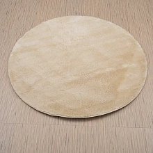 Ковер из Турции с длинным ворсом из искусственного меха Chic 1000A BEIGE_2000 круг