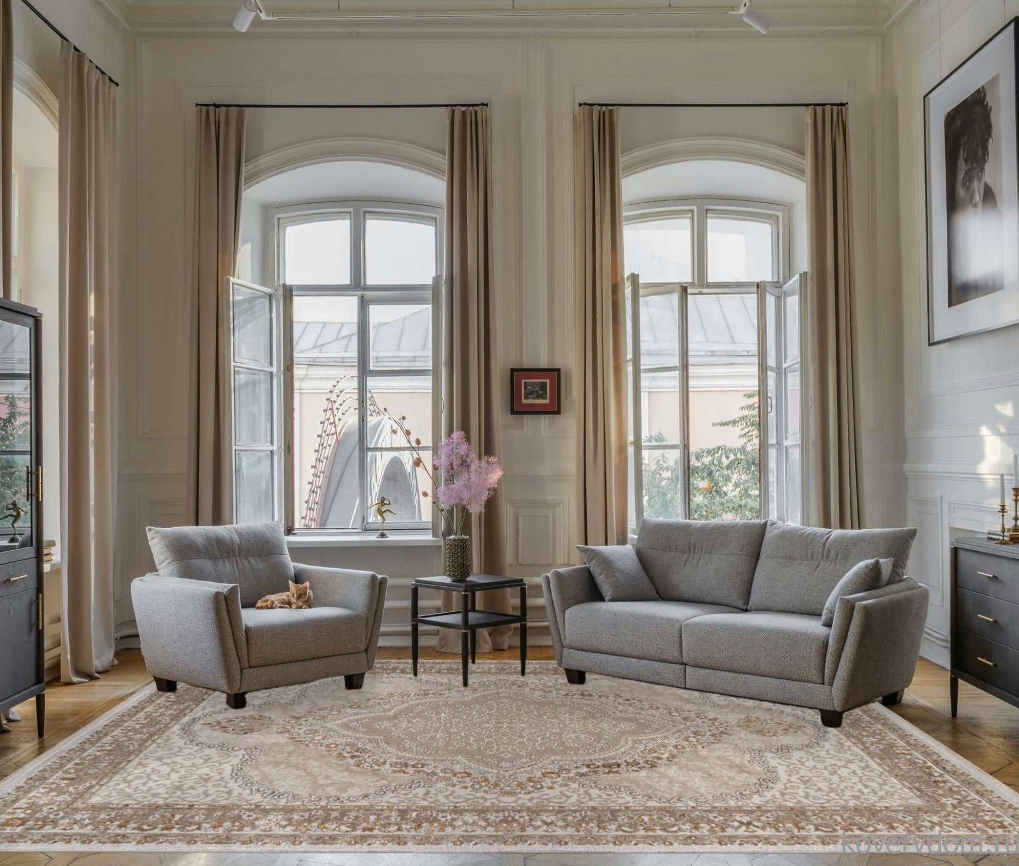 Ковер ESSA 27226A BEIGE / BEIGE