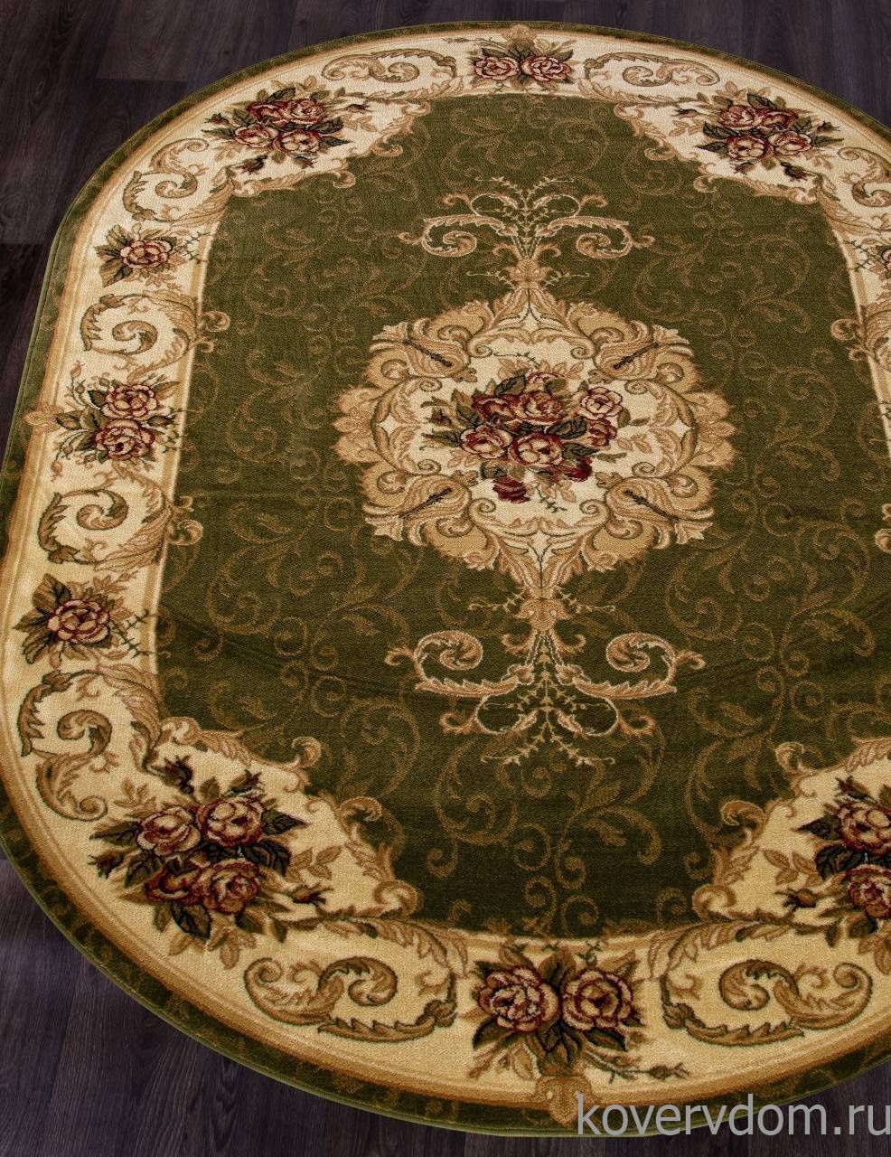 Ковер OLYMPOS D467 GREEN Овал Ковер OLYMPOS D467 GREEN Овал
