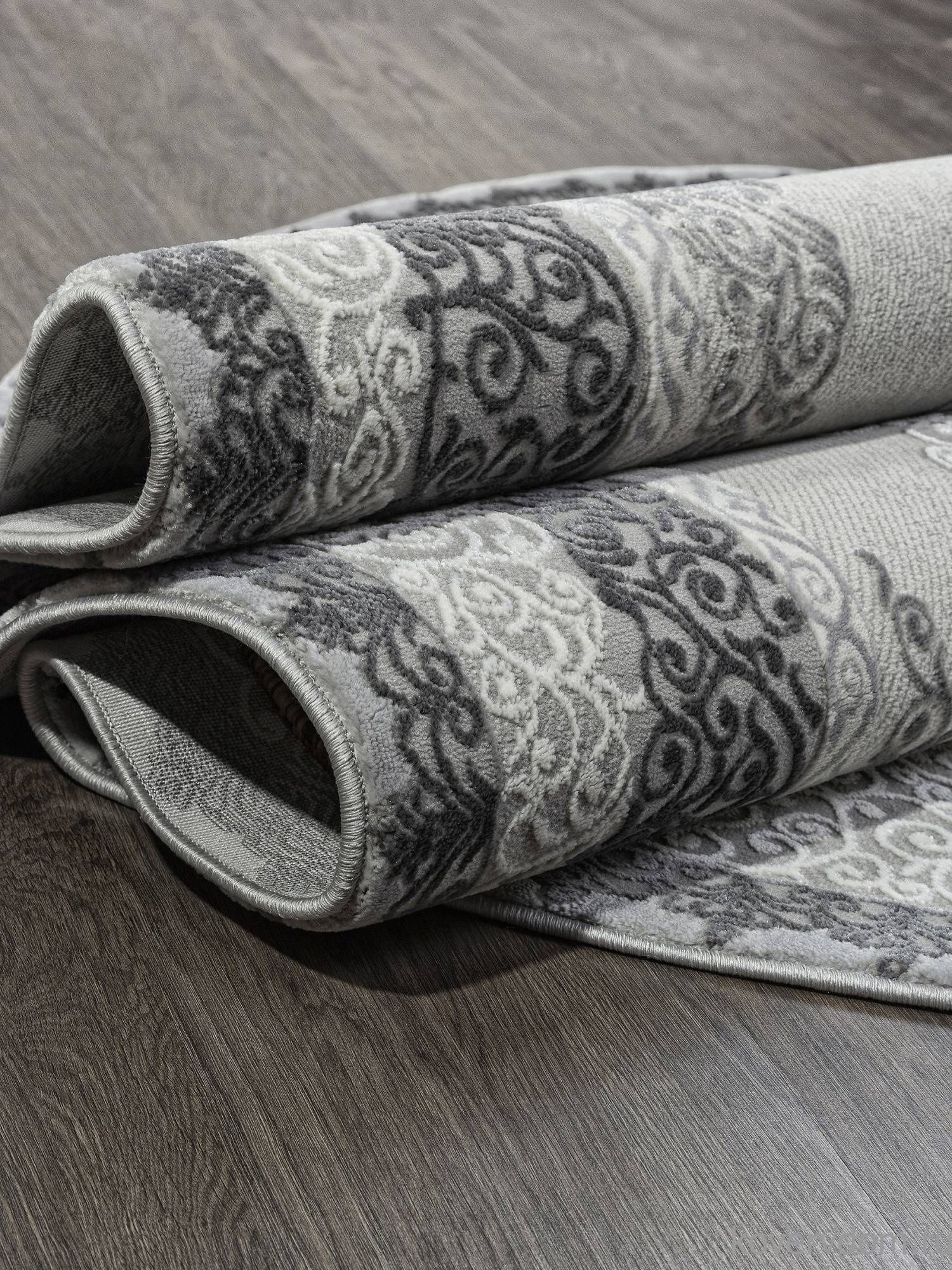 Ковер NENSI GL074G GREY / GREY Овал Ковер NENSI GL074G GREY / GREY Овал