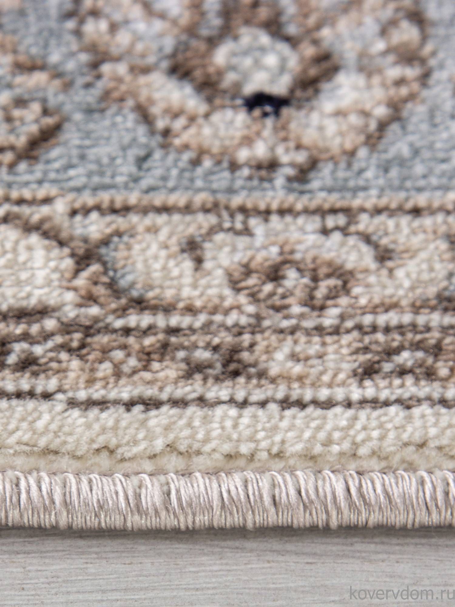 Ковер VALENCIA DELUXE F014 CREAM-L.BLUE Овал Ковер VALENCIA DELUXE F014 CREAM-L.BLUE Овал