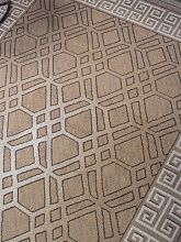 Ковер бежевый PRAGA 06027A BEIGE / DARK VIZON