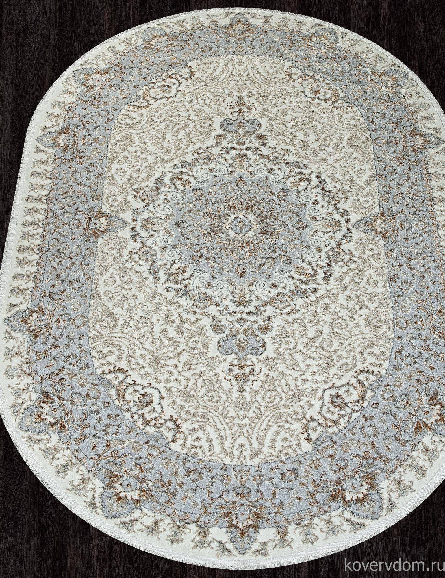 Ковер SAHARA-A 06066A CREAM FDY / CREAM HB Овал Ковер SAHARA-A 06066A CREAM FDY / CREAM HB Овал