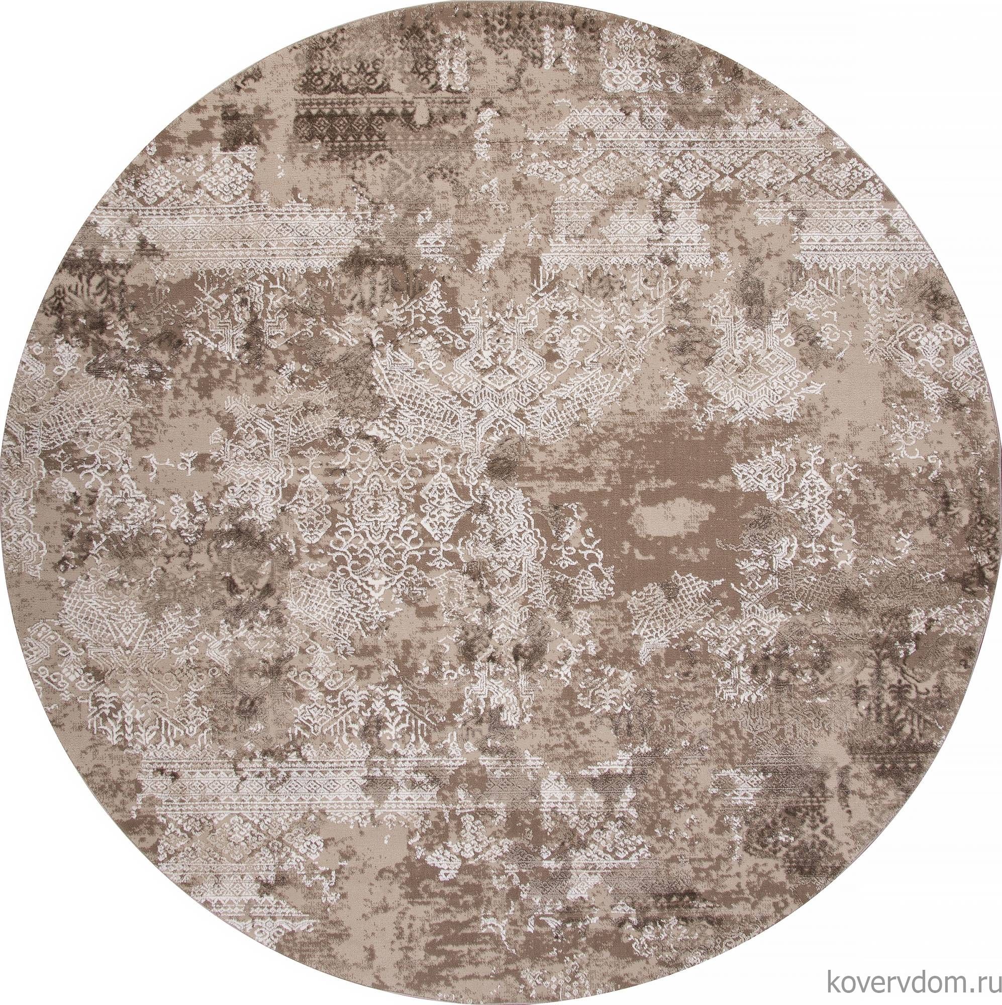 Ковер ARMINA 03851B BROWN / BROWN Круг