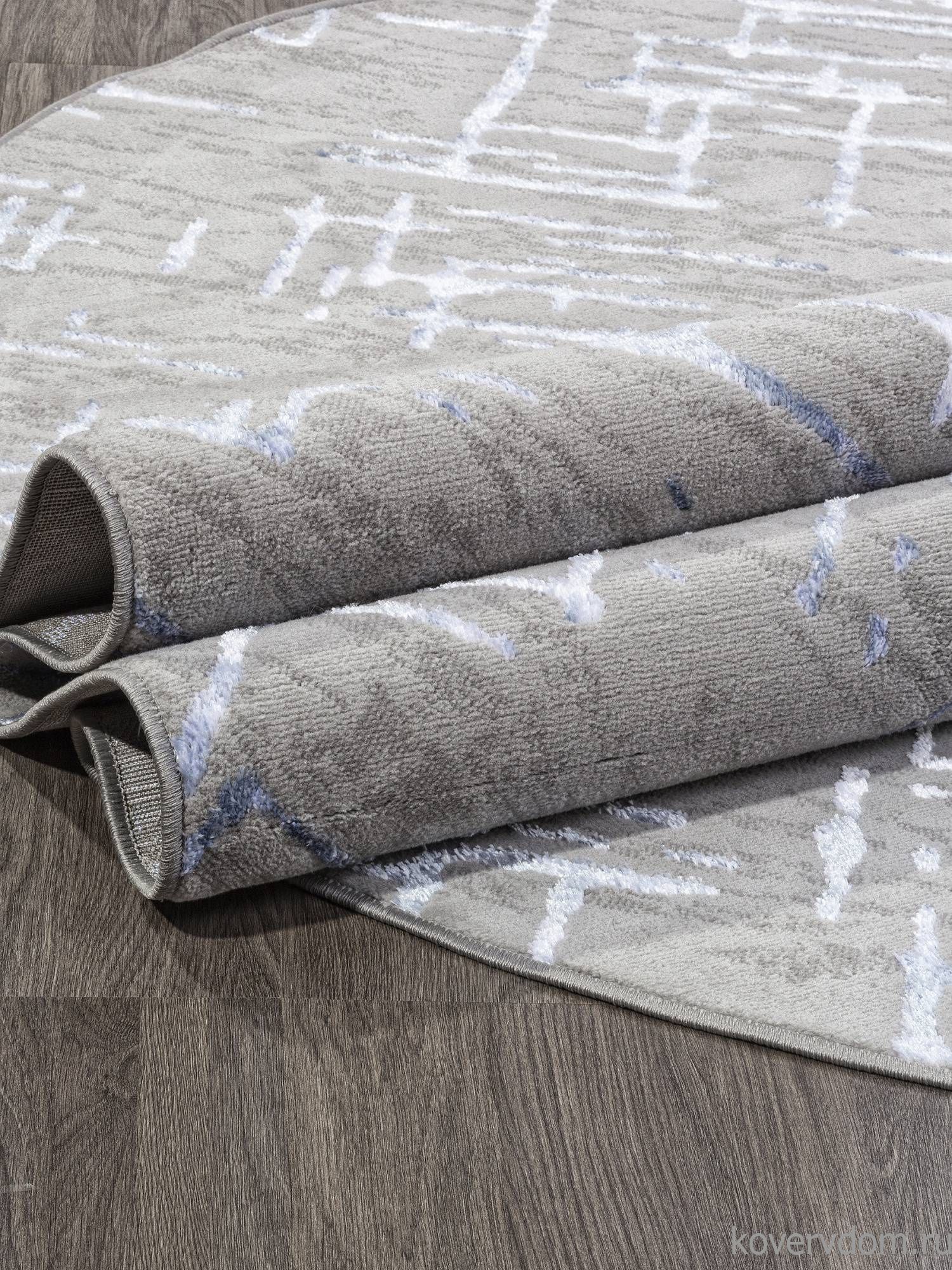 Ковер LIMAN F164 GRAY-BLUE Овал