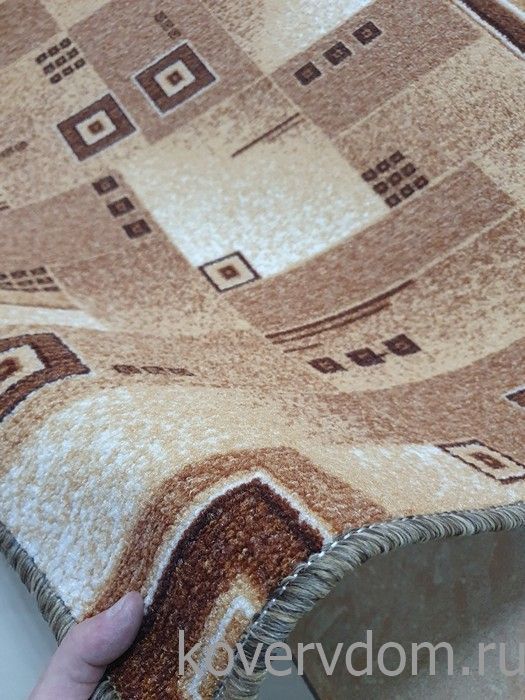 Ковер-палас  АБСТРАКЦИЯ 1170-43 бежево-коричневый 