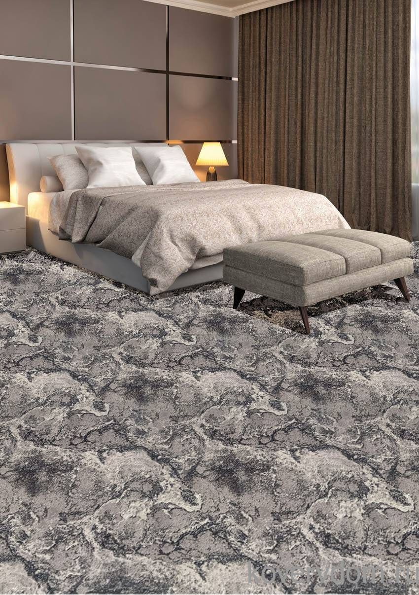 Ковровая Дорожка Рулоны обработанные Принт ТАГИЛ Серый