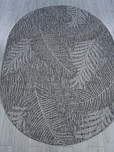 Овальный ковер серый KAIR S132 DARK GRAY Овал