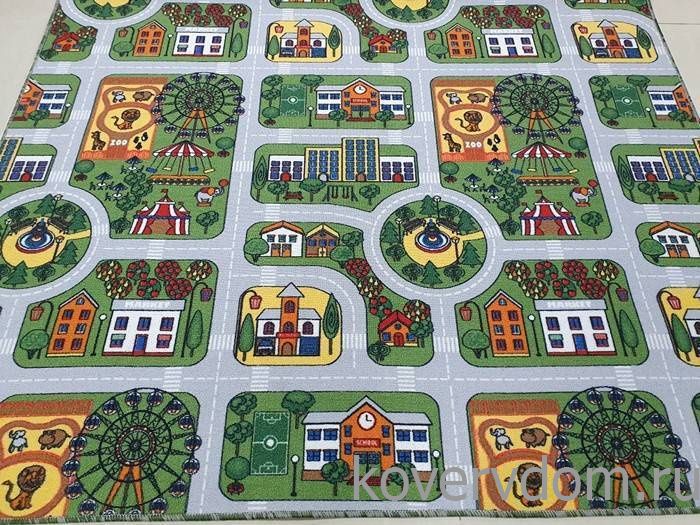Детский ковер-палас с дорогами ECOPOLIS-A