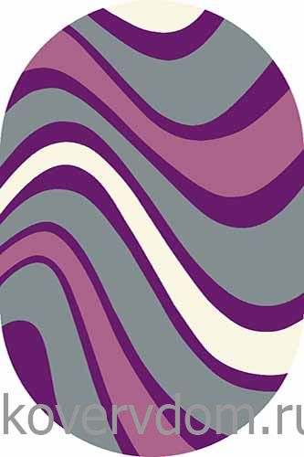 Ковер SUNRISE 2 V802 GRAY-LILAC Овал