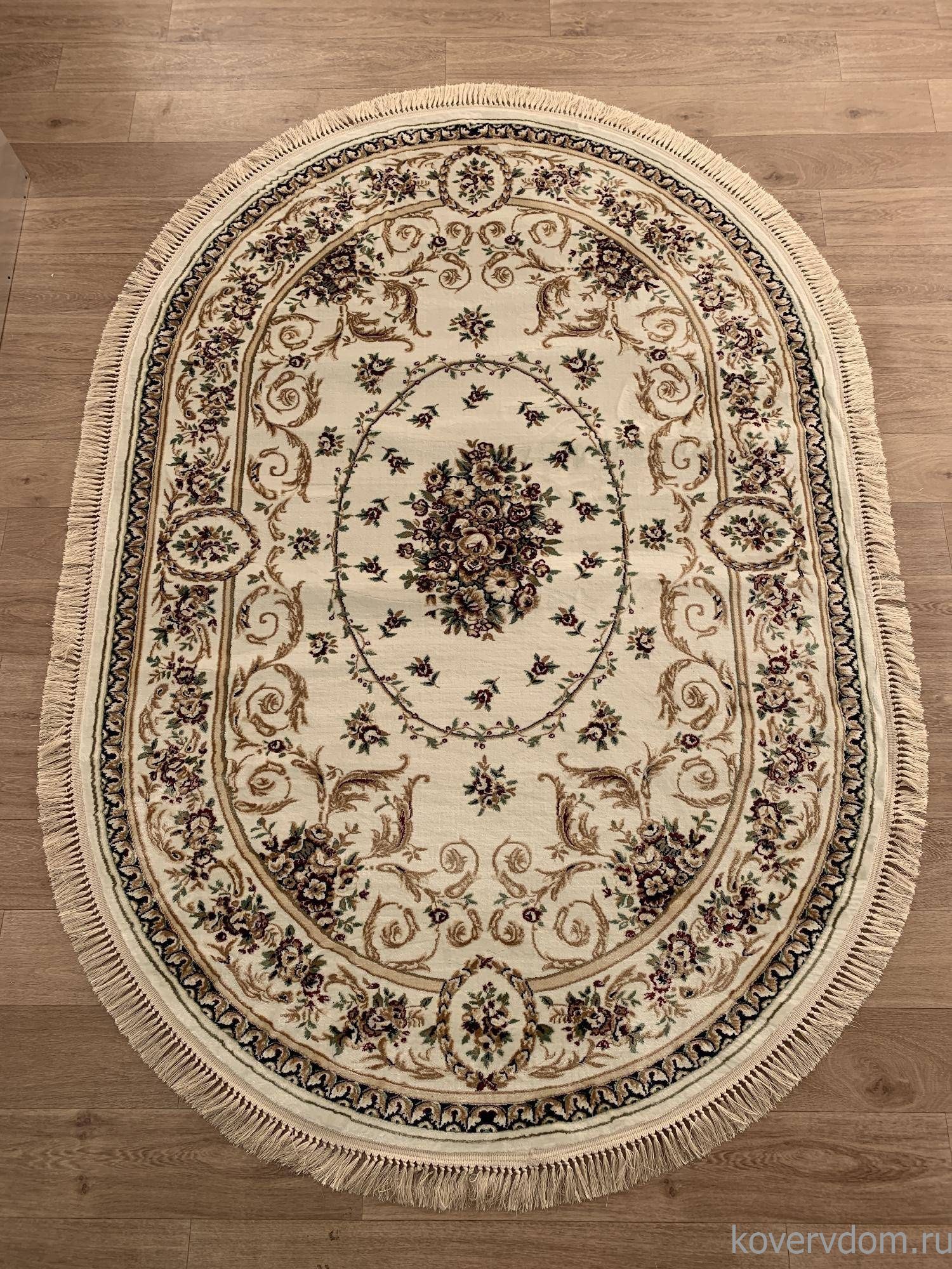 Ковер BROOKLYN 08617A CREAM / CREAM Овал Ковер BROOKLYN 08617A CREAM / CREAM Овал