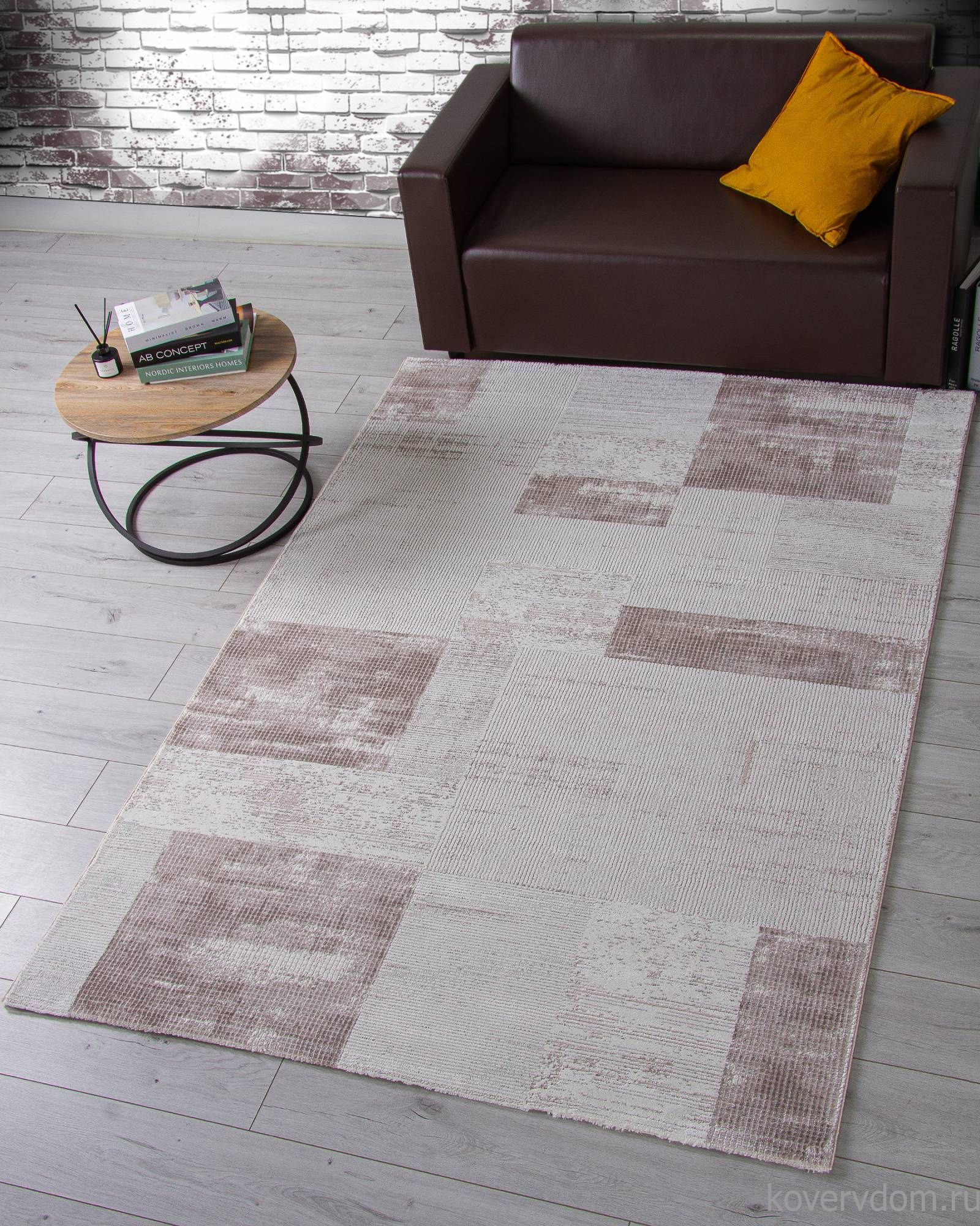 Ковер NENSI GL104A BROWN / BROWN Ковер NENSI GL104A BROWN / BROWN