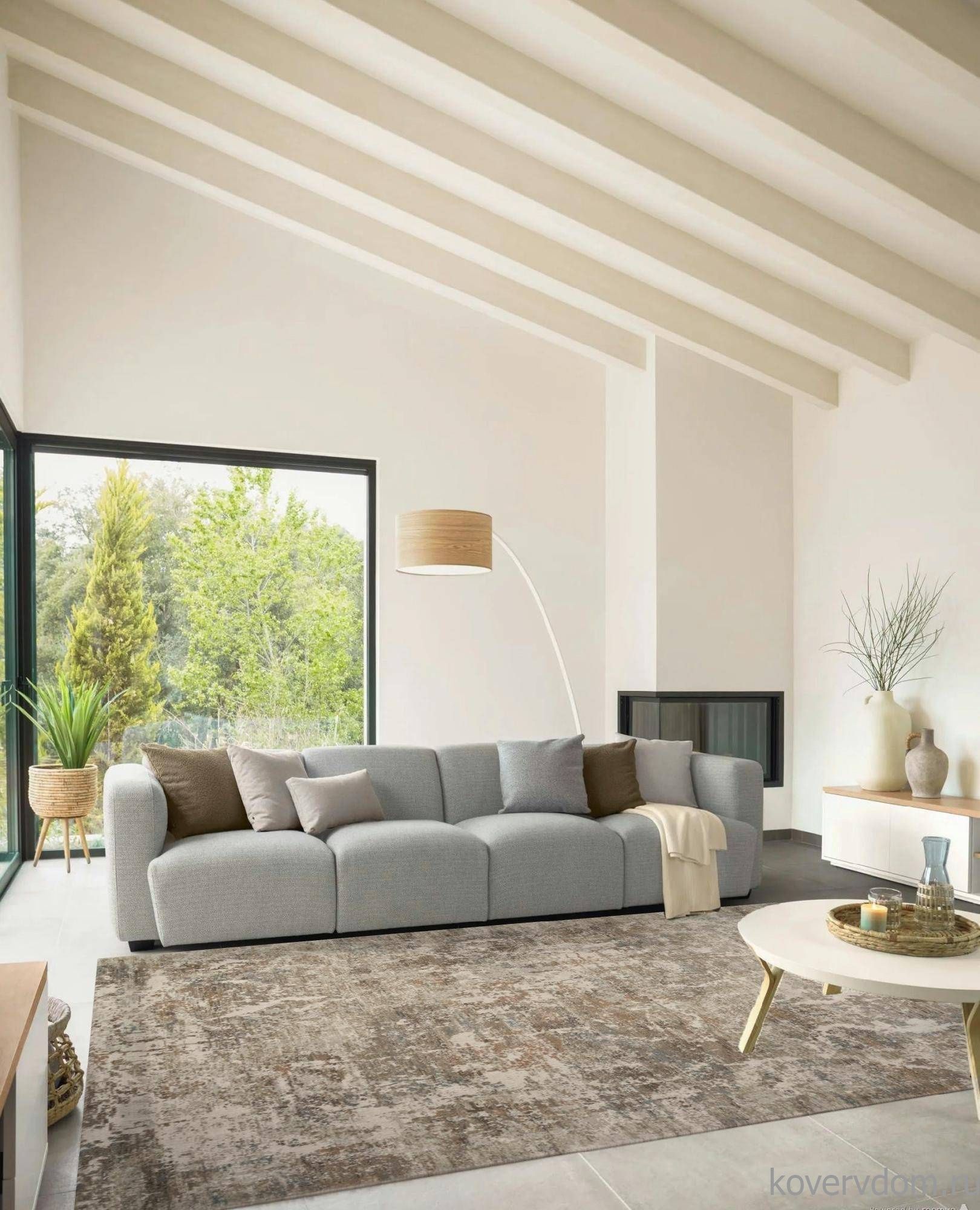 Ковер AFINA-A F445AF BROWN / CREAM